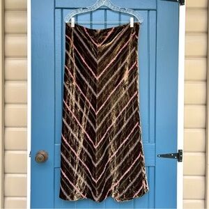 Whistles Vintage Embroidered Velvet
Silk Blend Skirt Women Size 10